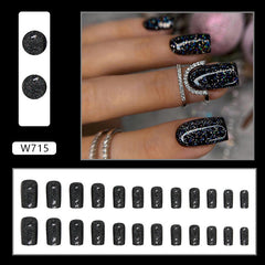 24pcs/Set Press On Nails W715