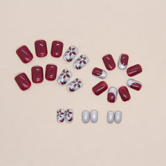24pcs/Set Press On Nails W752