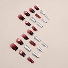 24pcs/Set Press On Nails Z749