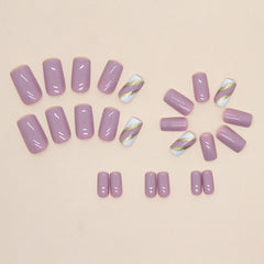 24pcs/Set Press On Nails W544