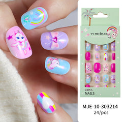 Mini Press On Nails For Kids 24 Pcs KPN2-14