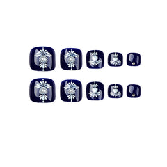 Press On Toe nails Set 24pcs/set JP1638