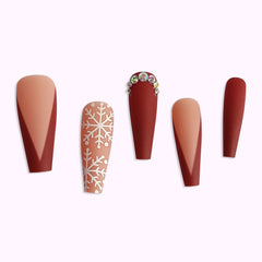 24pcs/Set Press On Nails CZ053