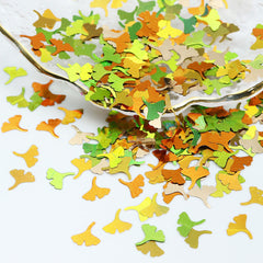 Autumn Maple Leaf Nail Glitter Sequins 3D Holographic Fall Nail Design Art Nails Sticker Decals for Acrylic Nails Decorations DIY
