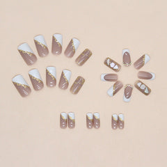 24pcs/Set Press On Nails Z700