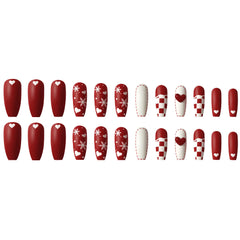 24pcs/Set Press On Nails CZ054