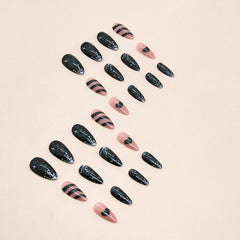 24pcs/Set Press On Nails W1038