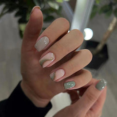 24pcs/Set Press On Nails W1059