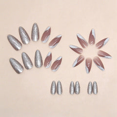 24pcs/Set Press On Nails W1459