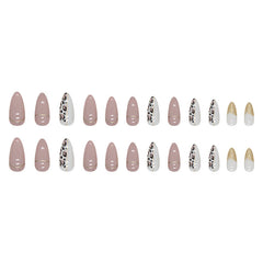 24pcs/Set Press On Nails W1356