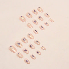 24pcs/Set Press On Nails W744