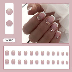 24pcs/Set Press On Nails W560