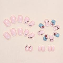 24pcs/Set Press On Nails W1010