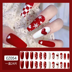 24pcs/Set Press On Nails CZ054