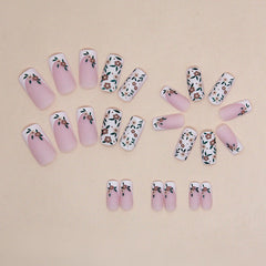 24pcs/Set Press On Nails W1451