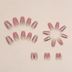 24pcs/Set Press On Nails W1217