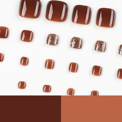 Press On Toe nails Set 24pcs/set JP2340