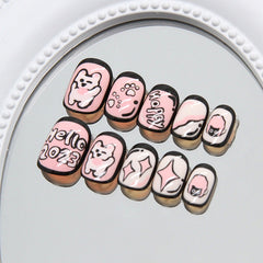 Mini Press On Nails 24pcs/Set K006