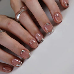 24pcs/Set Press On Nails W1415