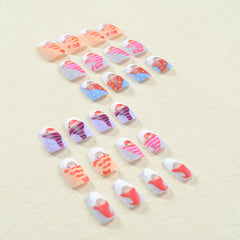 24pcs/Set Press On Nails SN130