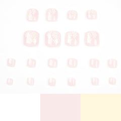 Press On Toe nails Set 24pcs/set JP1637