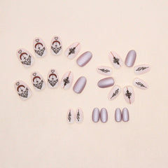 24pcs/Set Press On Nails W970