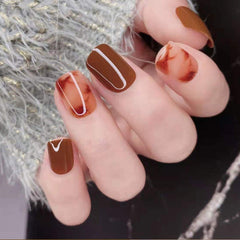 Nnatural & Flexible Press On Nails 24PCS/set HS-110 best seller