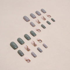 24pcs/Set Press On Nails W1059