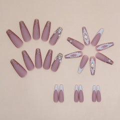 24pcs/Set Press On Nails Z828