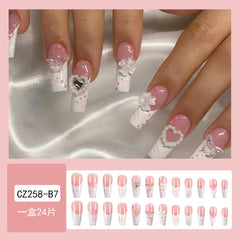 24pcs/Set Press On Nails CZ258-B7