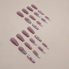 24pcs/Set Press On Nails Z828