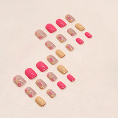 24pcs/Set Press On Nails W802