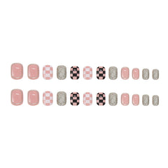 24pcs/Set Press On Nails R819
