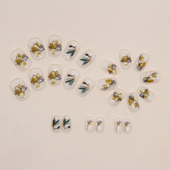 24pcs/Set Press On Nails W1073