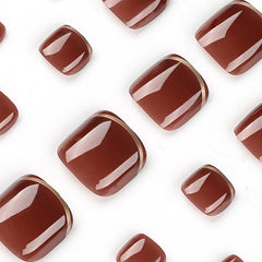 Press On Toe nails Set 24pcs/set JP2333