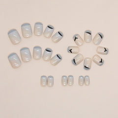 24pcs/Set Press On Nails W1118