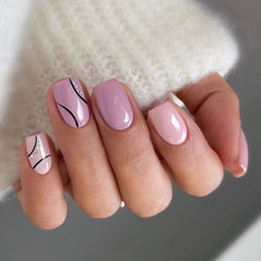 24pcs/Set Press On Nails JP2907