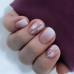 24pcs/Set Press On Nails JF0585