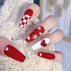 24pcs/Set Press On Nails CZ054