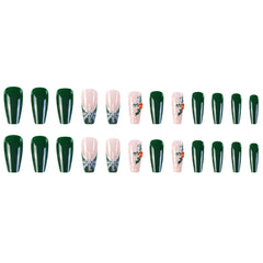24pcs/Set Press On Nails CZ202-B7