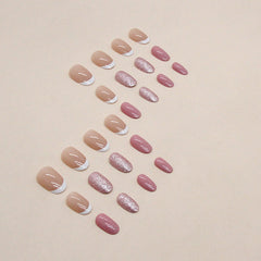 24pcs/Set Press On Nails W1167