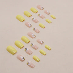 24pcs/Set Press On Nails W1100