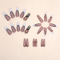 24pcs/Set Press On NailsZ822