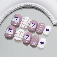 Mini Press On Nails 24pcs/Set K008