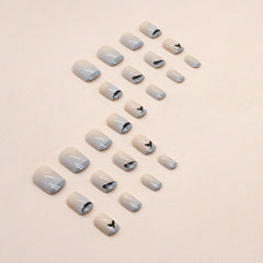 24pcs/Set Press On Nails W1118
