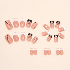 24pcs/Set Press On Nails Z644