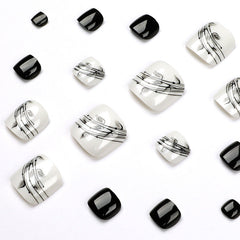 Press On Toe nails Set 24pcs/set JP1654