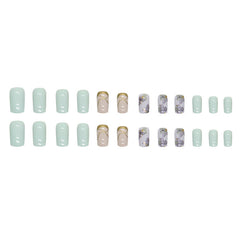 24pcs/Set Press On Nails W1377
