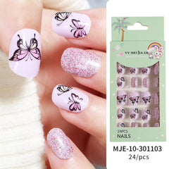 Mini Press On Nails For Kids 24 Pcs KPN1-27