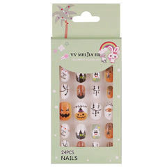 Mini Press On Nails For Kids 24 Pcs Halloween KPN5-03